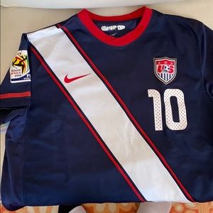USMNT soccer jersey; USA 2010 World Cup; authentic